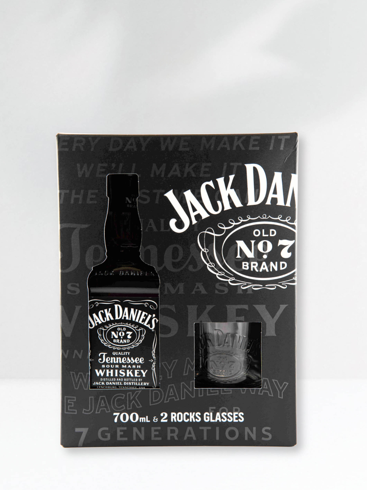 JACK DANIELS WHISKEY 0,7 + 2 ČAŠE